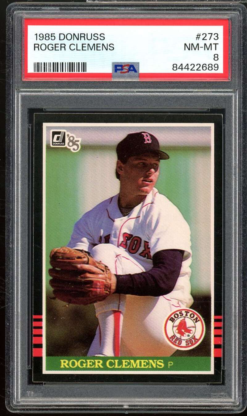 Roger Clemens Rookie Card 1985 Donruss #273 PSA 8 Image 1