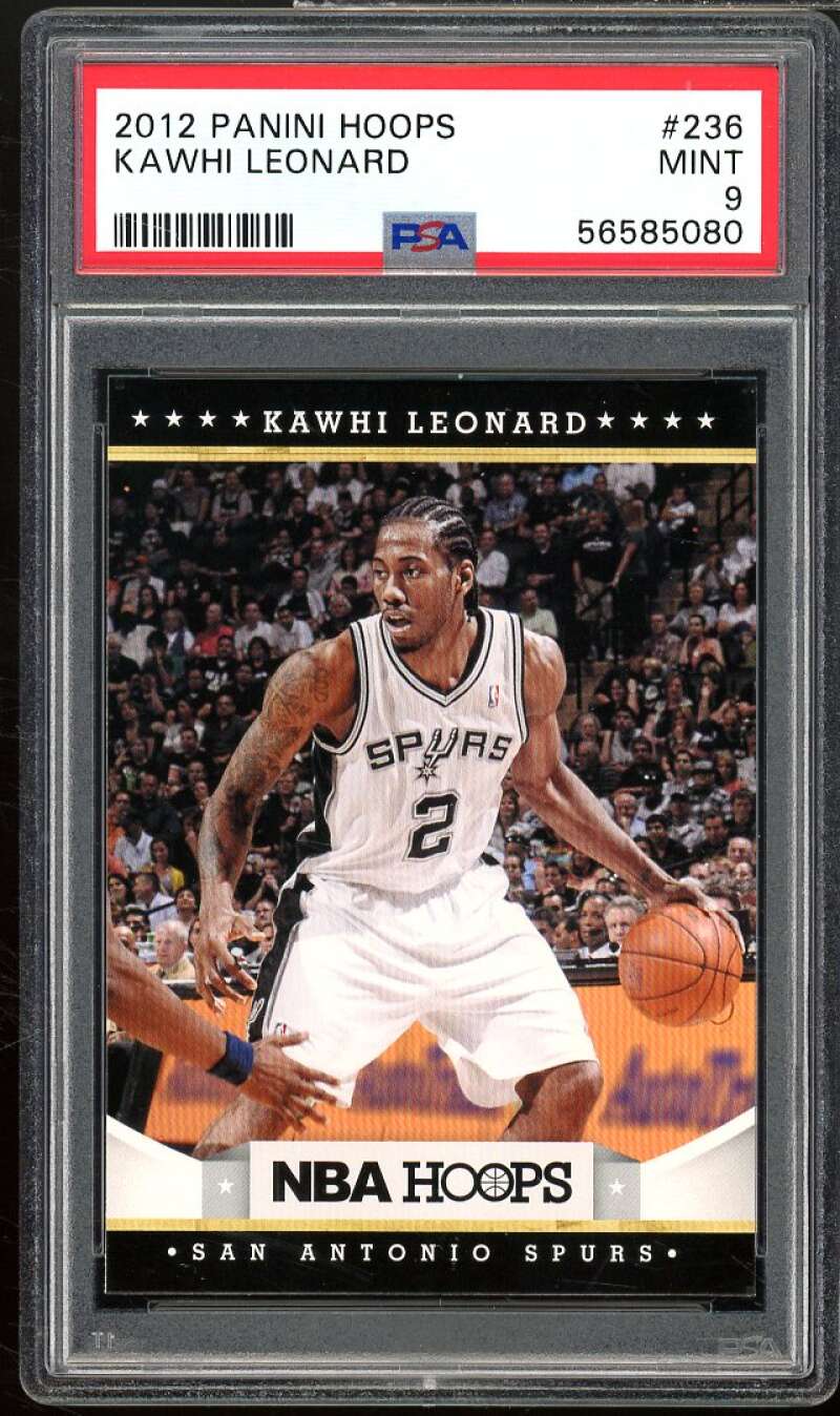 Kawhi Leonard Rookie Card 2012-13 Panini Hoops #236 PSA 9 Image 1