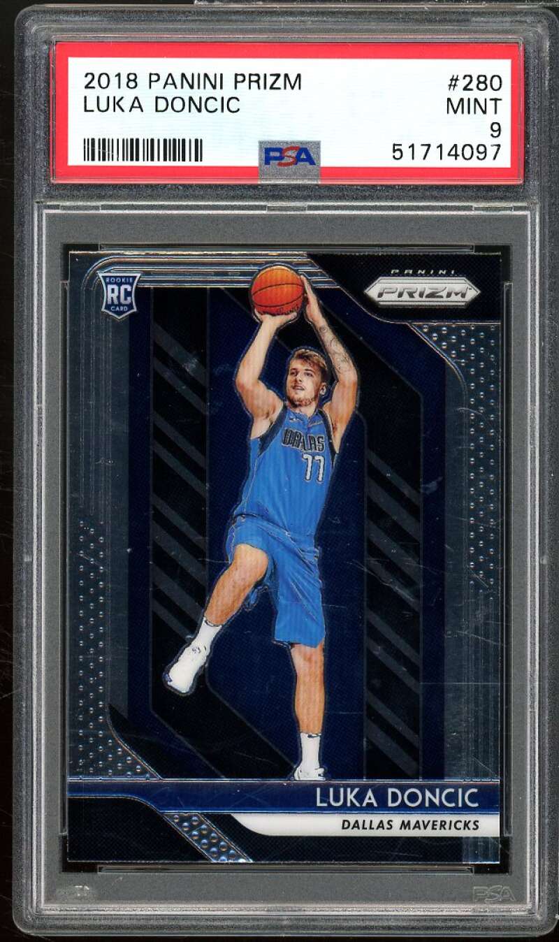 Luka Doncic Rookie Card 2018-19 Panini Prizm #280 PSA 9 Image 1