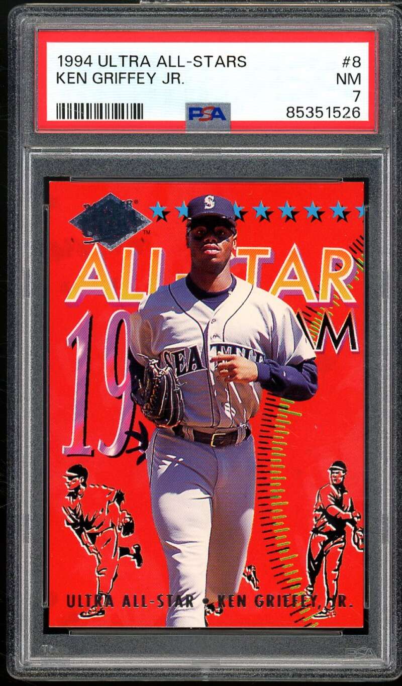 Ken Griffey Jr. Card 1994 Ultra All-Stars #8 PSA 7 Image 1