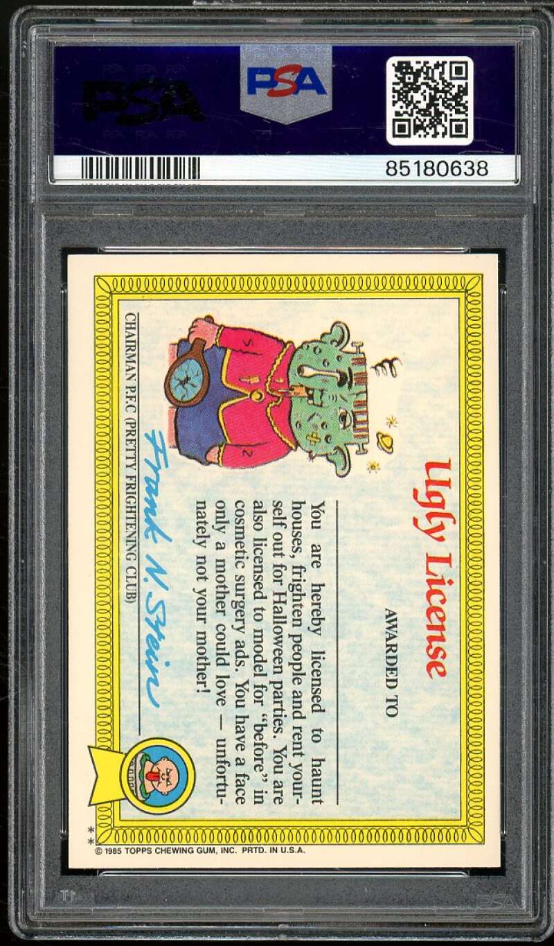 Run Down Rhoda Stickers Glossy Card 1985 Garbage Pail Kids #31a PSA 6 Image 2