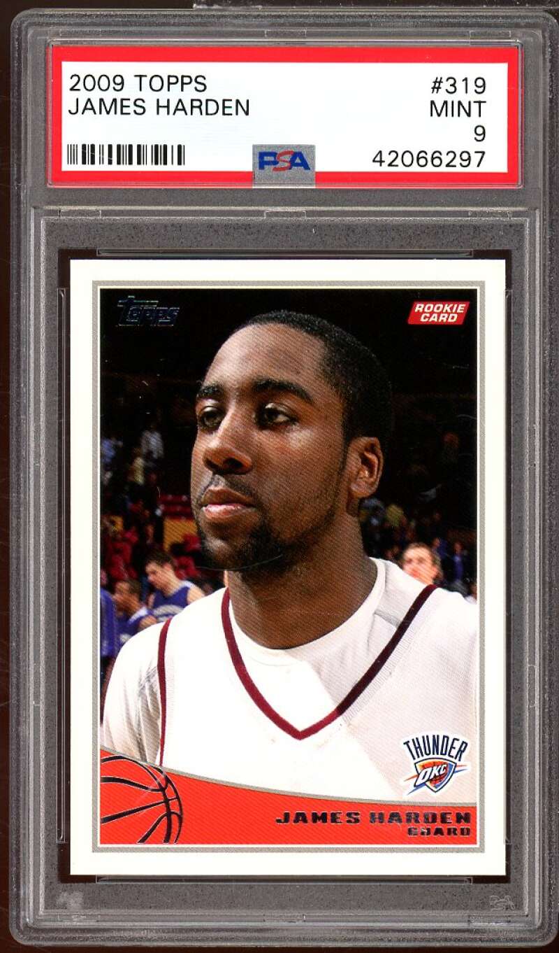 James Harden Rookie Card 2009-10 Topps #319 PSA 9 Image 1