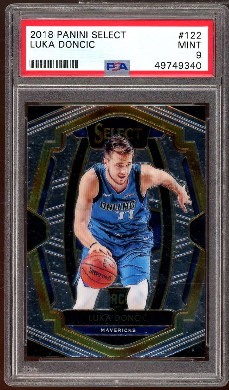 Luka Doncic Rookie Card 2018-19 Panini Select #122 PSA 9 Image 1