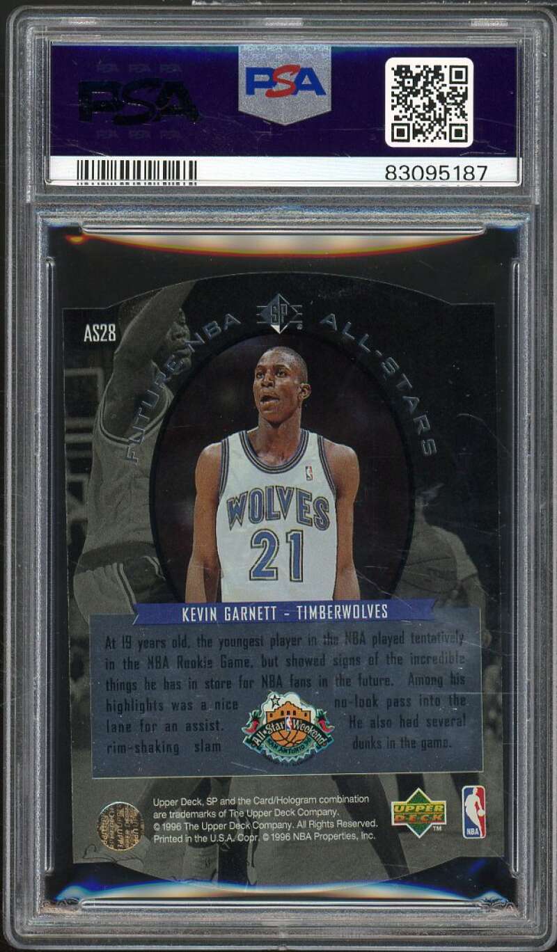 Kevin Garnett Rookie Card 1995-96 SP All-Stars #as28 PSA 10 Image 2