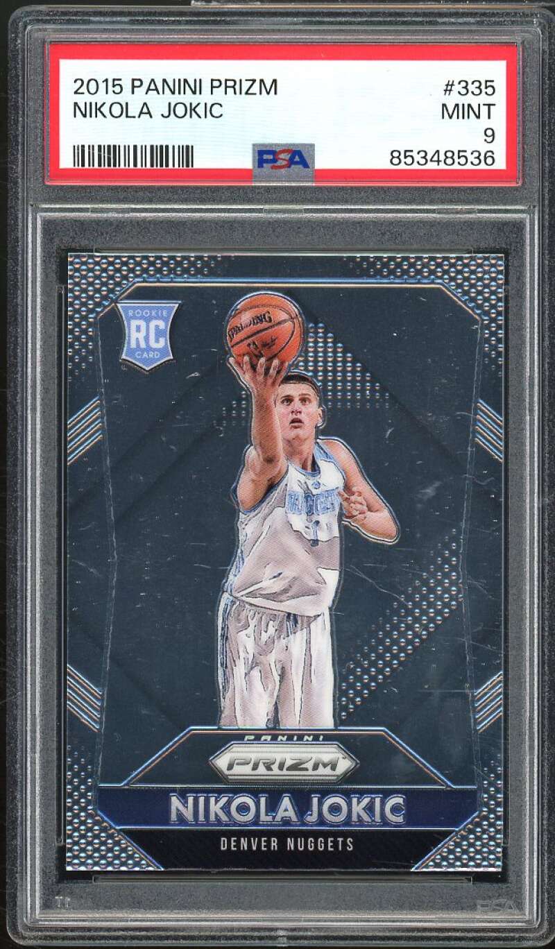 Nikola Jokic Rookie Card 2015-16 Panini Prizm #335 PSA 9 Image 1