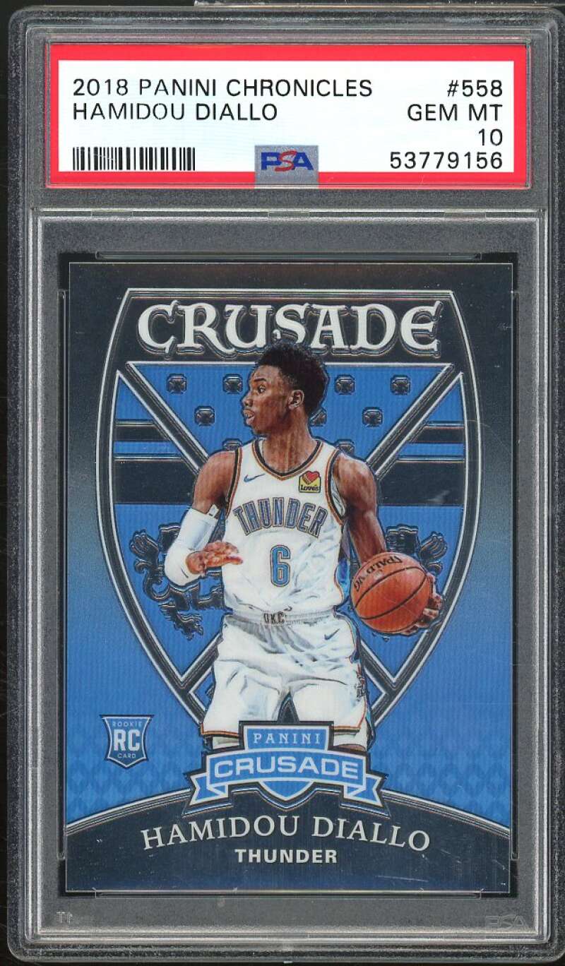 Hamidou Diallo Rookie Card 2018-19 Panini Chronicles #558 PSA 10 Image 1