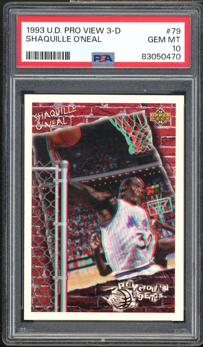 Shaquille O'Neal Card 1993-94 Upper Deck Pro View 3-D #79 PSA 10 Image 1