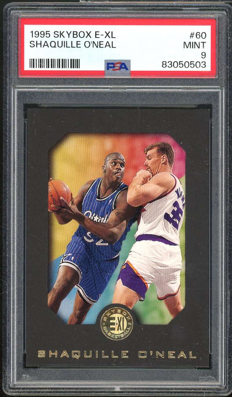 Shaquille O'Neal Card 1995-96 SkyBox E-XL #60 PSA 9 Image 1