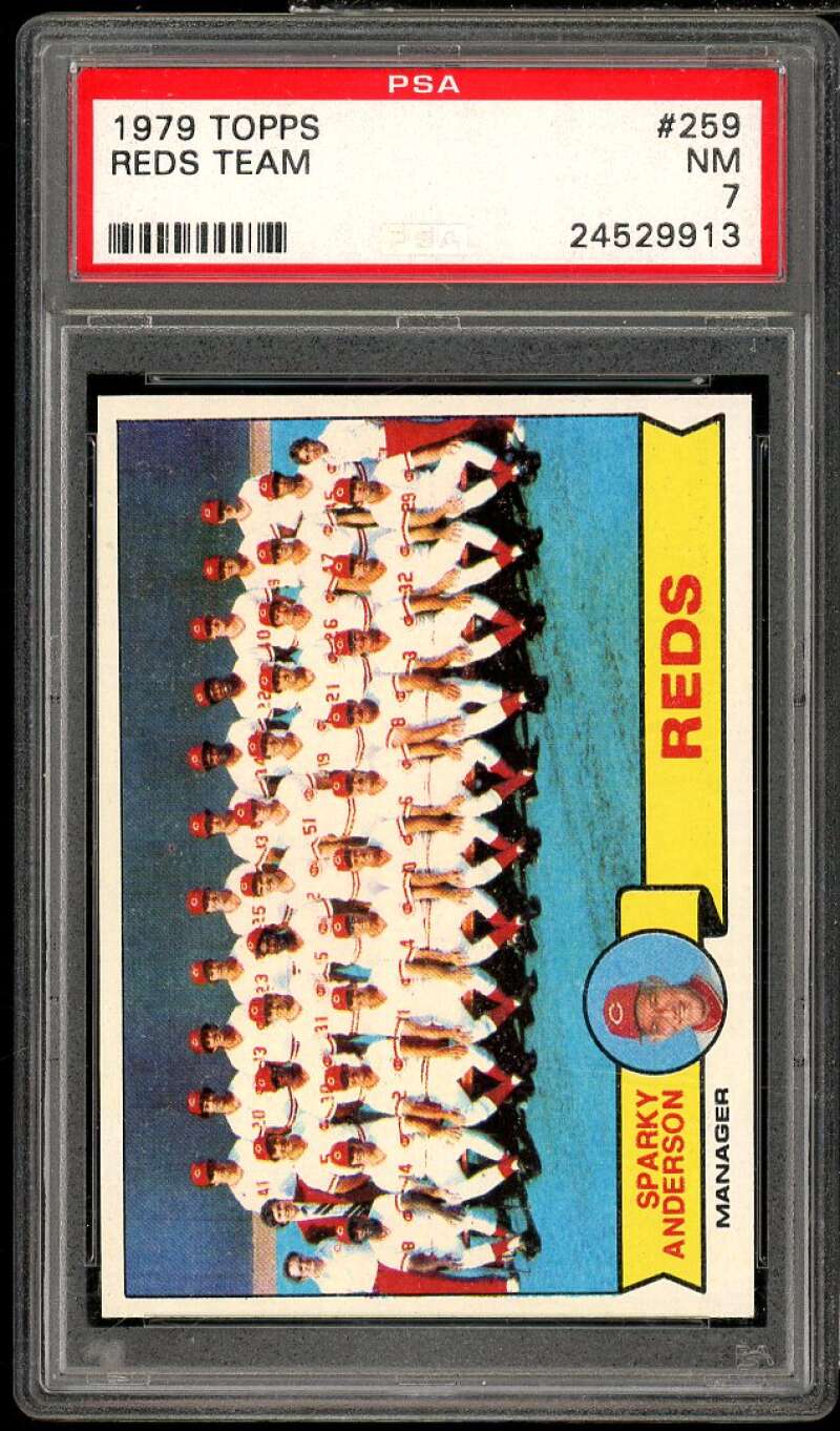 Cincinnati Reds Team Card 1979 Topps #259 PSA 7 Image 1