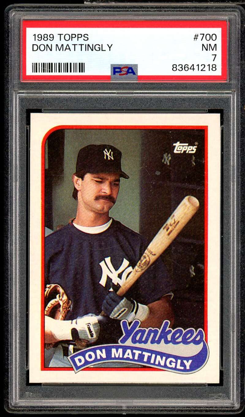 Don Mattingly Card 1989 Topps #700 PSA 7 Image 1