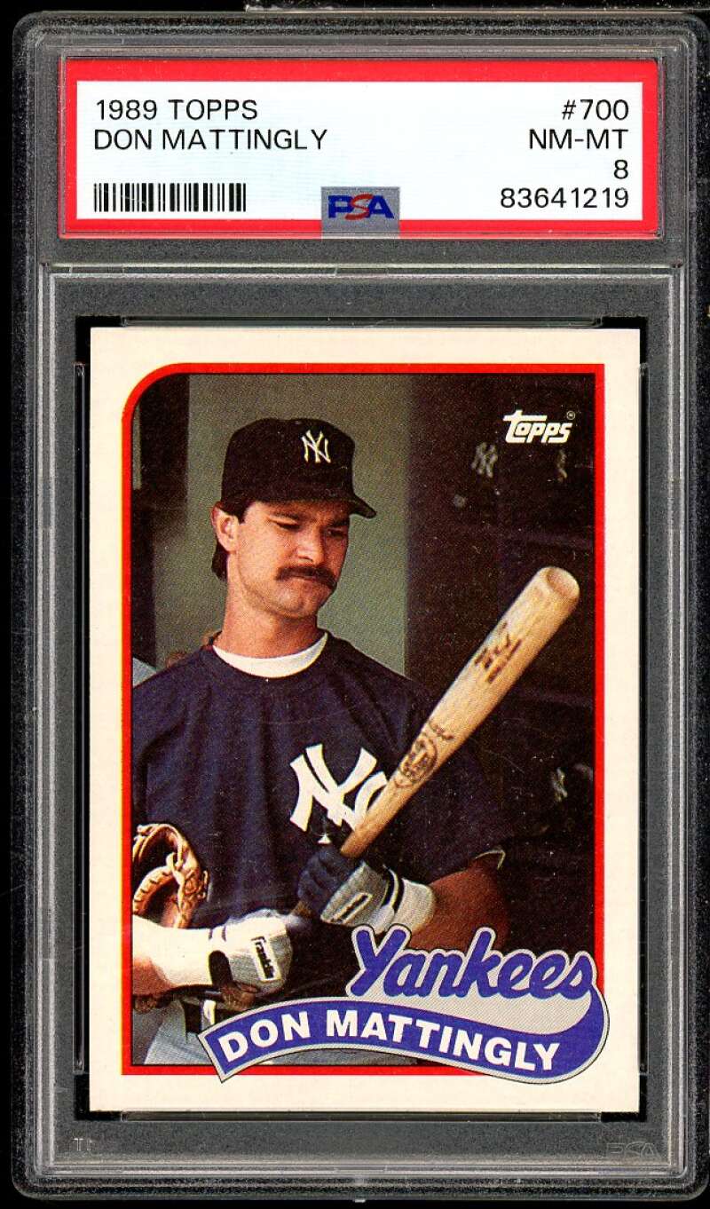 Don Mattingly Card 1989 Topps #700 PSA 8 Image 1