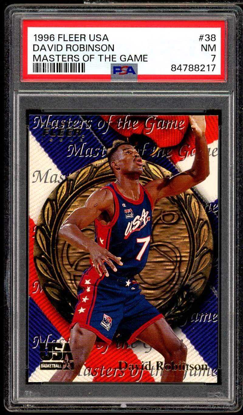 David Robinson Card 1996 Fleer USA Master Of The Game #38 PSA 7 Image 1