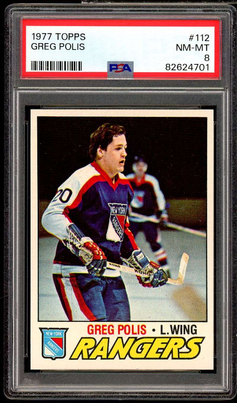 Greg Polis Card 1977-78 Topps #112 PSA 8 Image 1