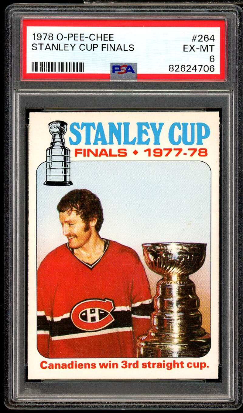 Stanley Cup Finals Card 1978-79 O-Pee-Chee #264 PSA 6 Image 1