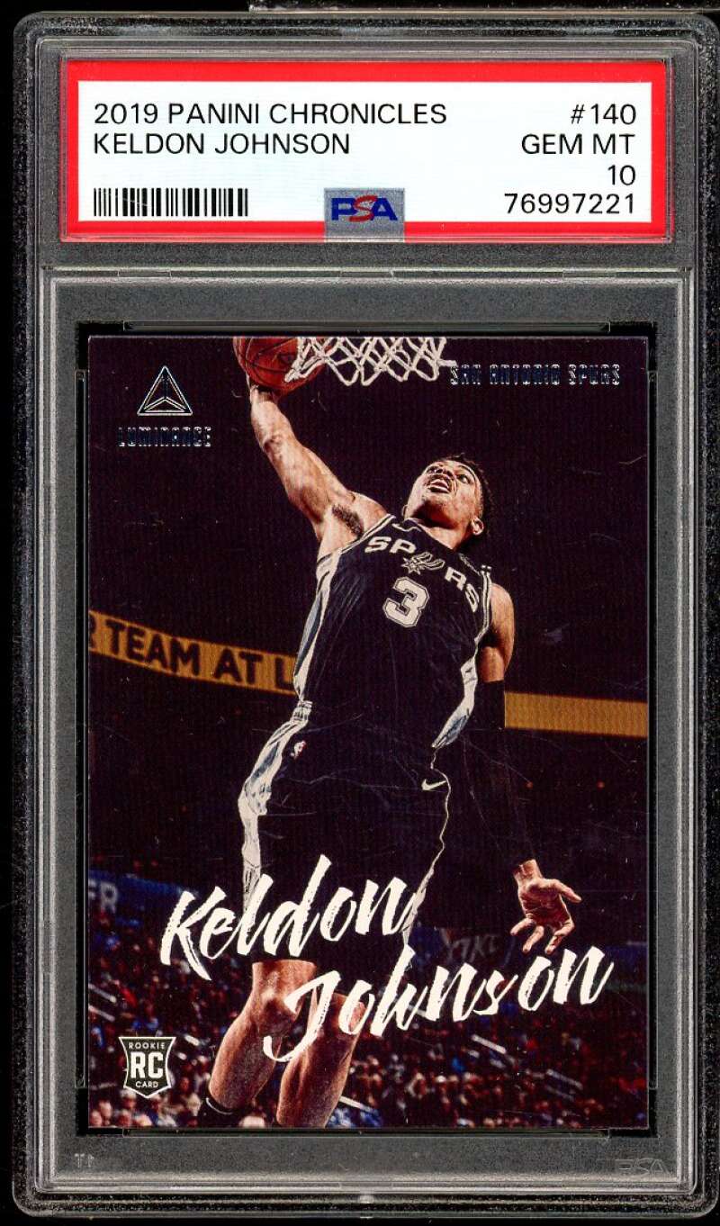 Keldon Johnson Rookie Card 2019-20 Panini Chronicles #140 PSA 10 Image 1