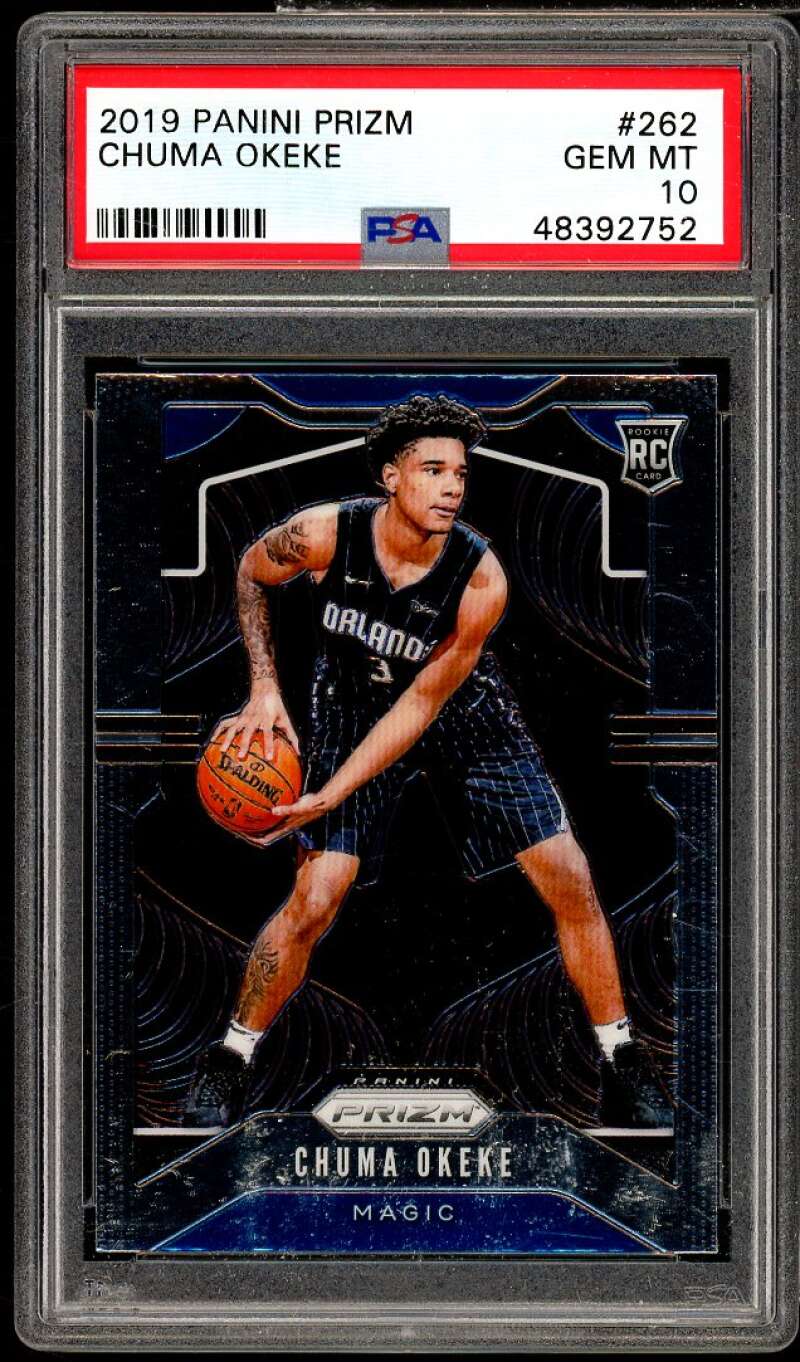 Chuma Okeke Rookie Card 2019-20 Panini Prizm #262 PSA 10 Image 1