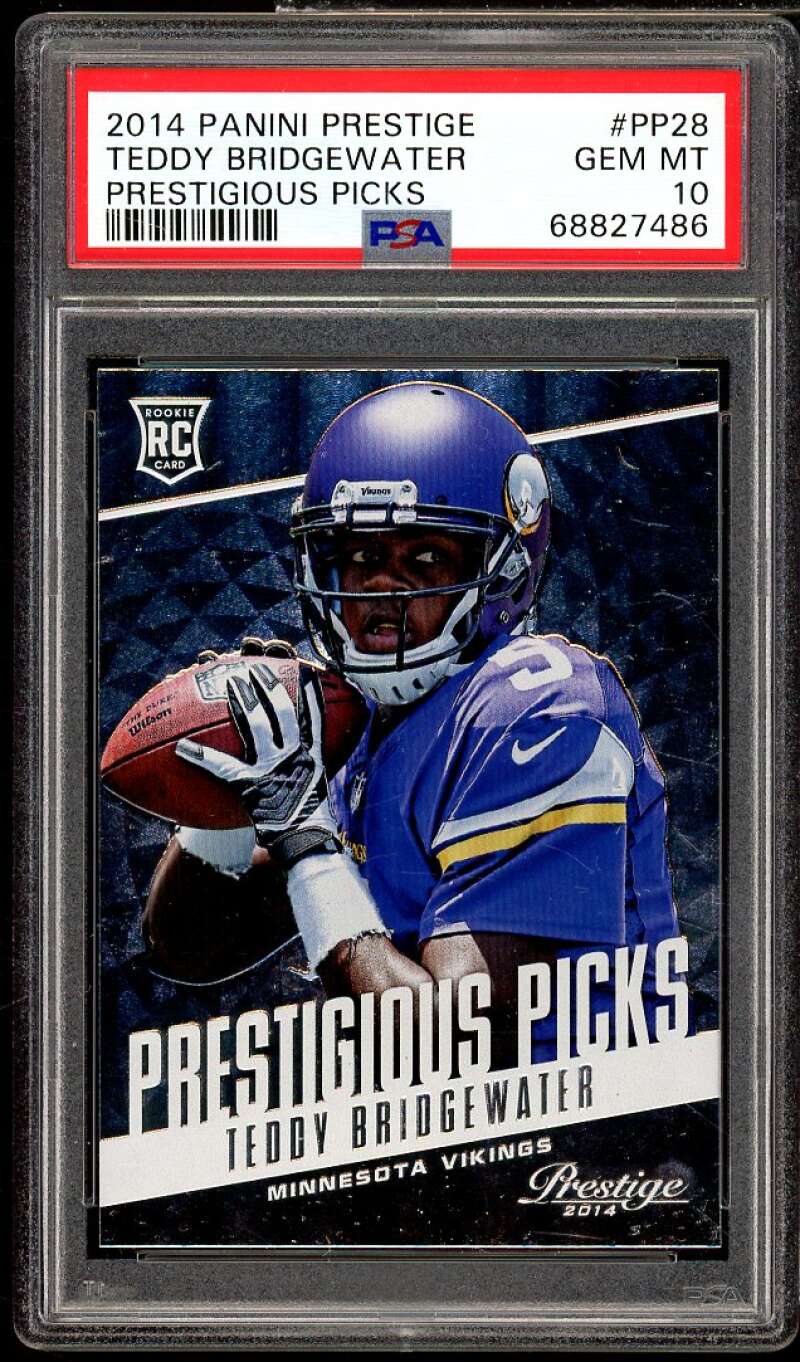 Teddy Bridgewater Rookie 2014 Panini Prestige Prestigious Picks #PP28 PSA 10 Image 1