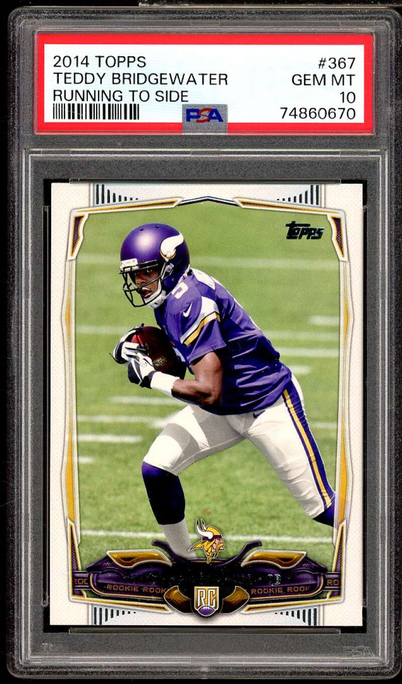 Teddy Bridgewater Rookie Card 2014 Topps #367 PSA 10 Image 1