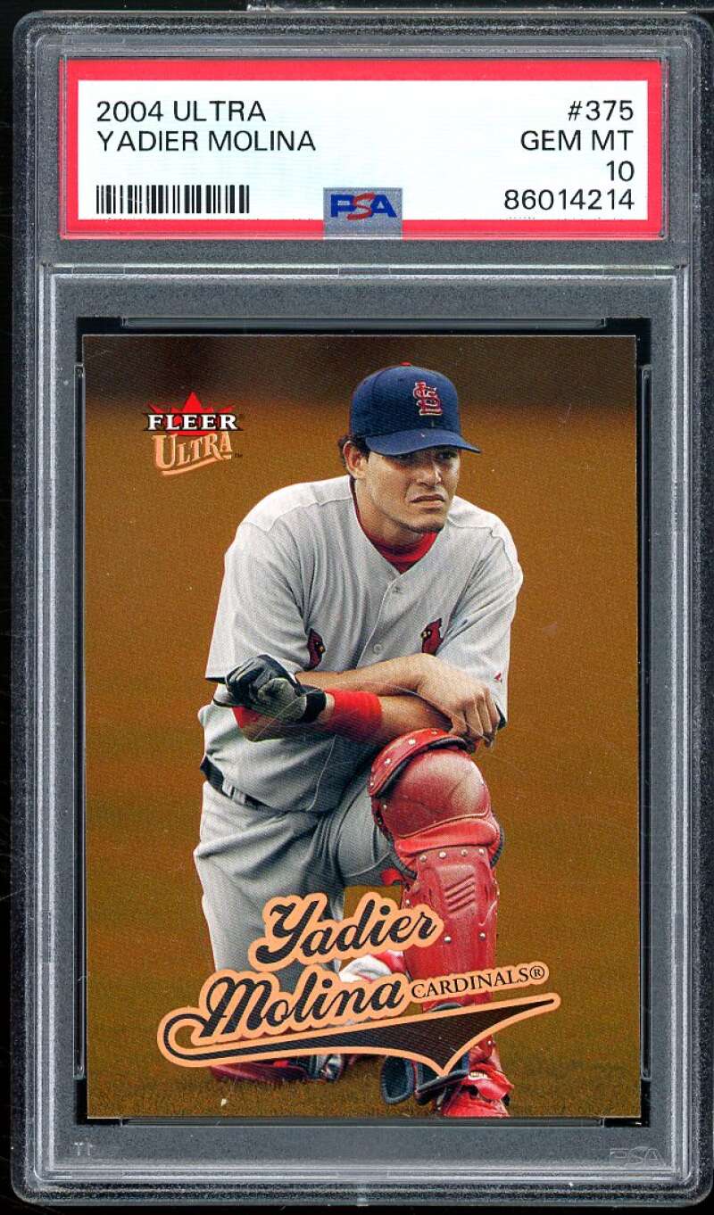 Yadier Molina Rookie Card 2004 Ultra #375 PSA 10 Image 1