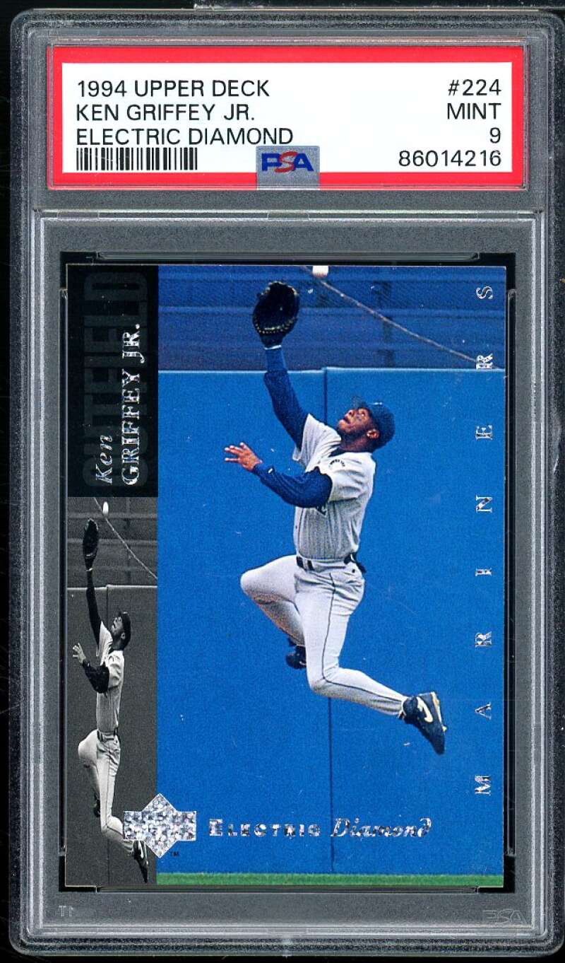 Ken Griffey Jr. Card 1994 Upper Deck Electric Diamond #224 PSA 9 Image 1