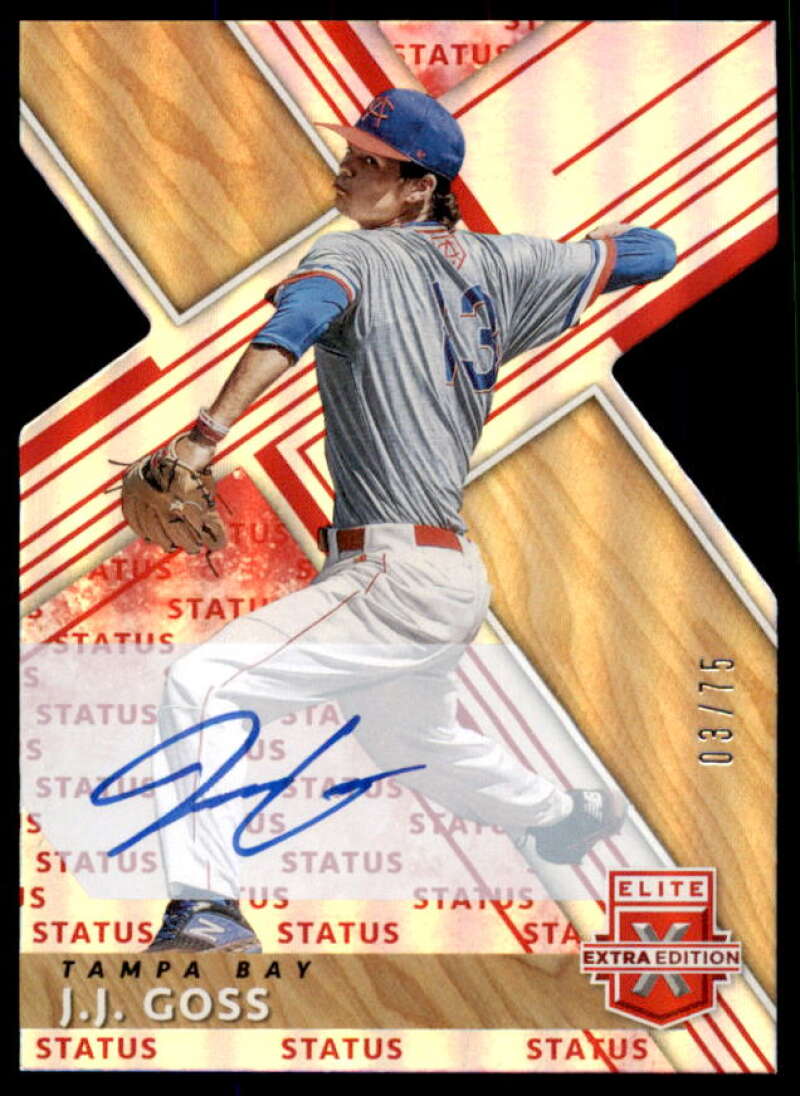 J.J. Goss Rookie 2019 Elite Extra Edition Autographs Status Die Cut Red #36  Image 1
