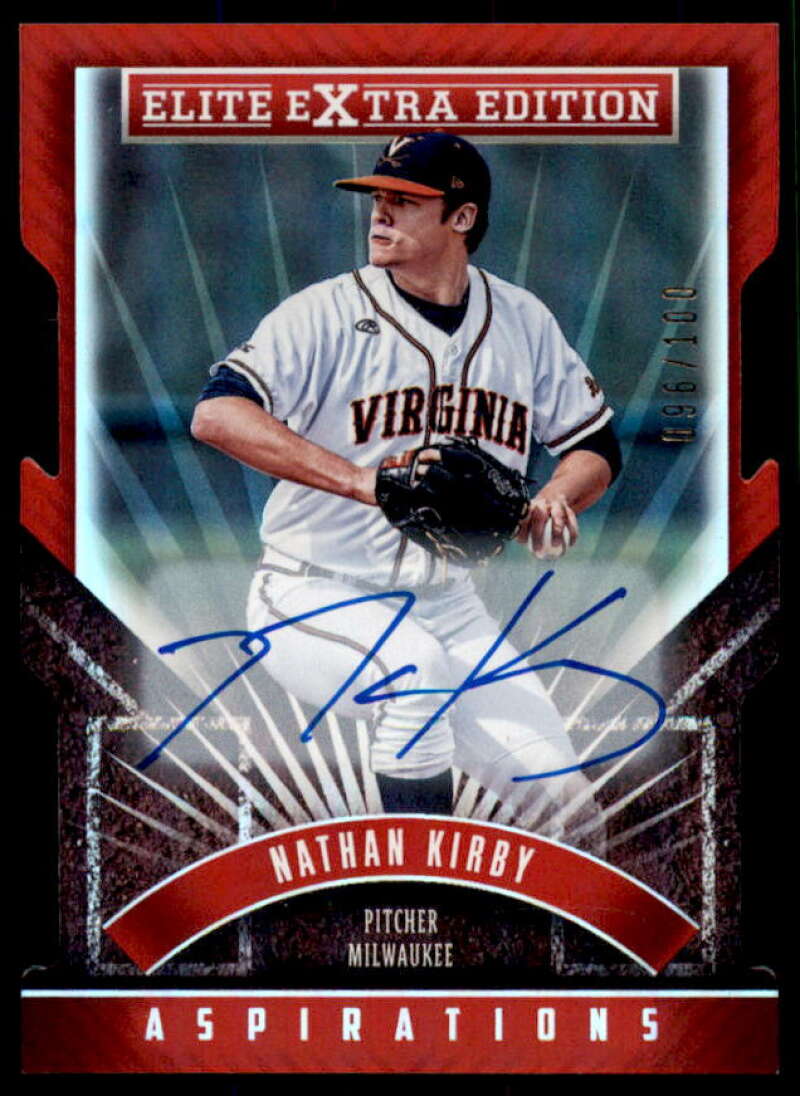 Nathan Kirb RC 2015 Elite Extra Edition Prospect Auto Aspirations Die Cut #41  Image 1