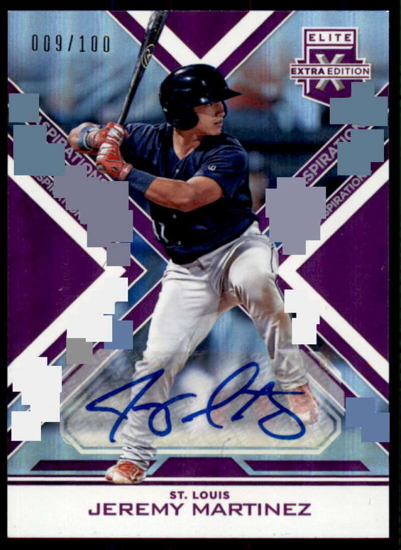 Jeremy Martinez Rookie 2016 Elite Extra Edition Auto Aspirations Purple #179  Image 1