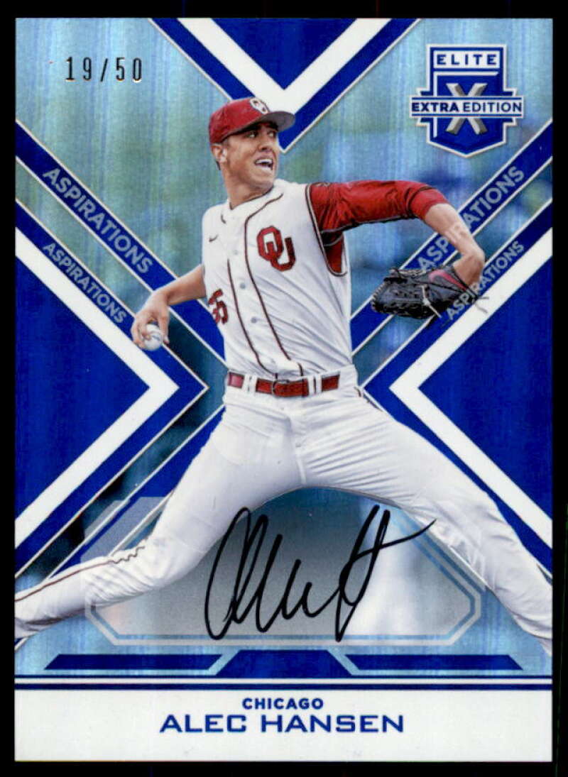 Alec Hansen Rookie 2016 Elite Extra Edition Autographs Aspirations Blue #49  Image 1