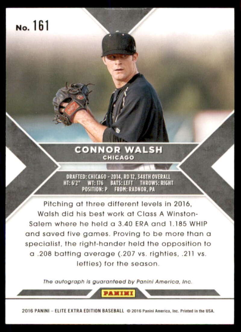 Connor Walsh Rookie 2016 Elite Extra Edition Autographs Aspirations Blue #161  Image 2
