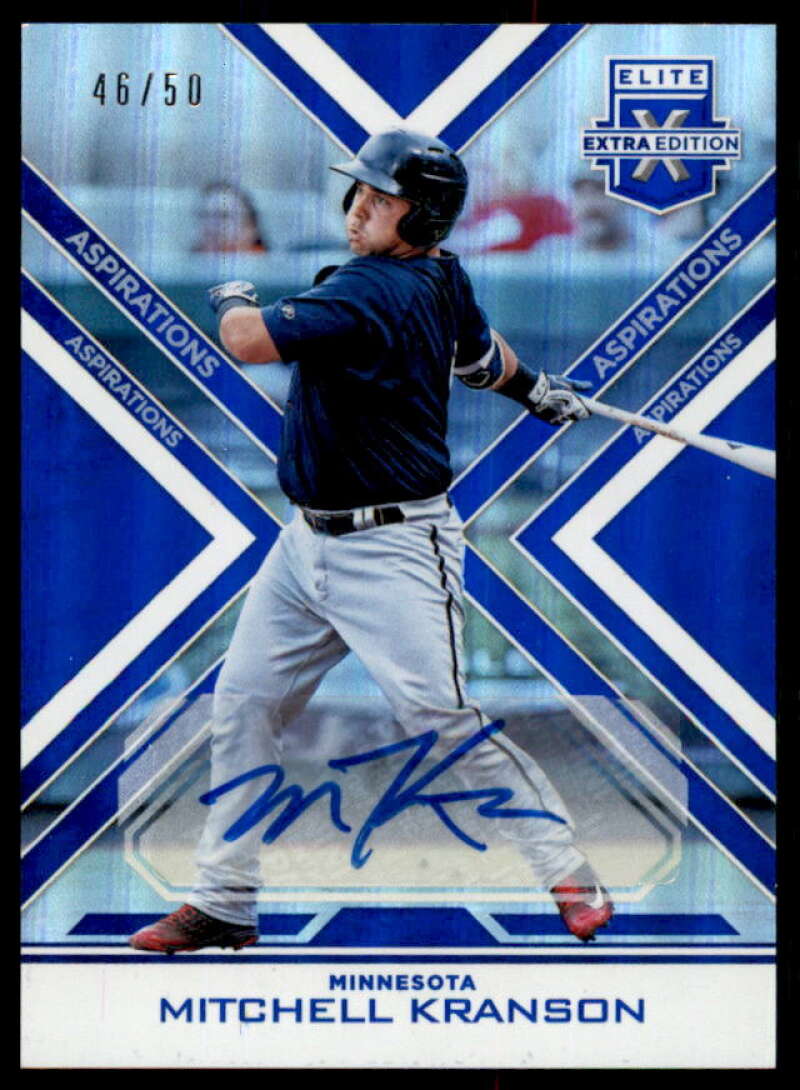 Mitchell Kranson Rookie 2016 Elite Extra Edition Auto Aspirations Blue #112  Image 1