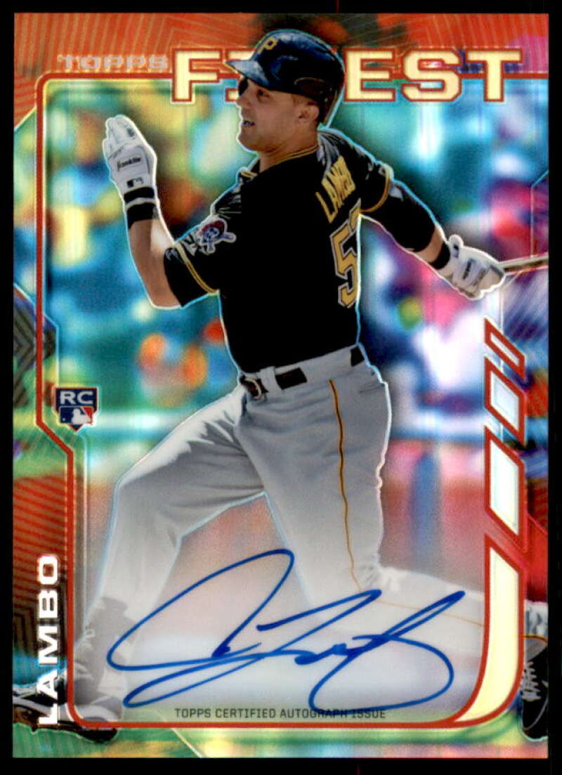 Andrew Lambo Rookie Card 2014 Finest Rookie Autographs Refractors #RAAL  Image 1
