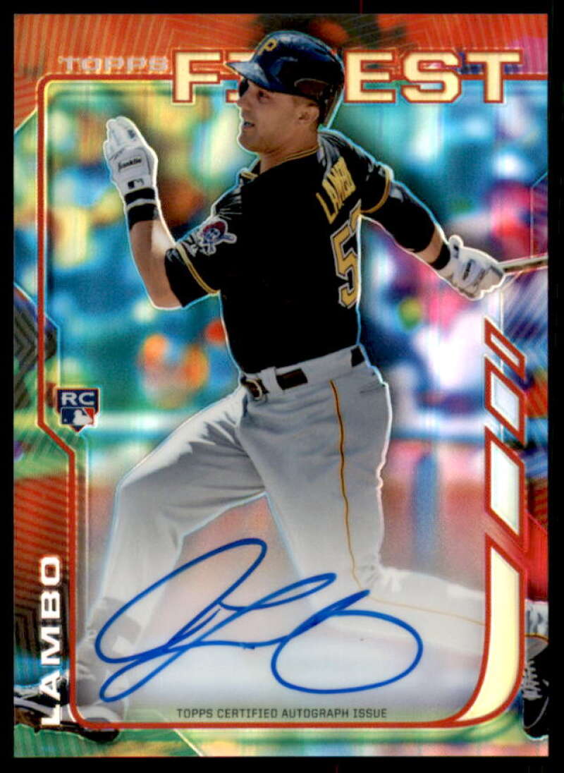 Andrew Lambo Rookie Card 2014 Finest Rookie Autographs Refractors #RAAL  Image 1