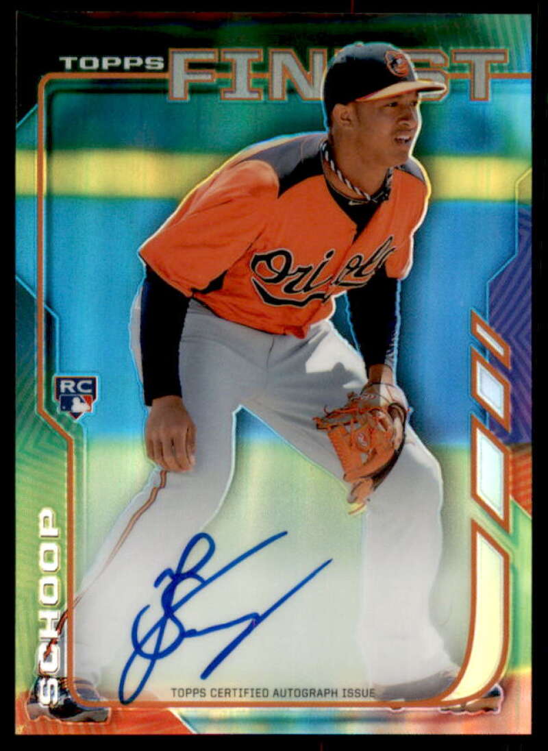 Jonathan Schoop Rookie Card 2014 Finest Rookie Autographs #RAJS  Image 1
