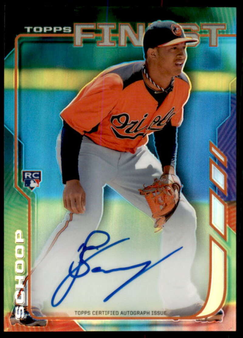 Jonathan Schoop Rookie Card 2014 Finest Rookie Autographs #RAJS  Image 1