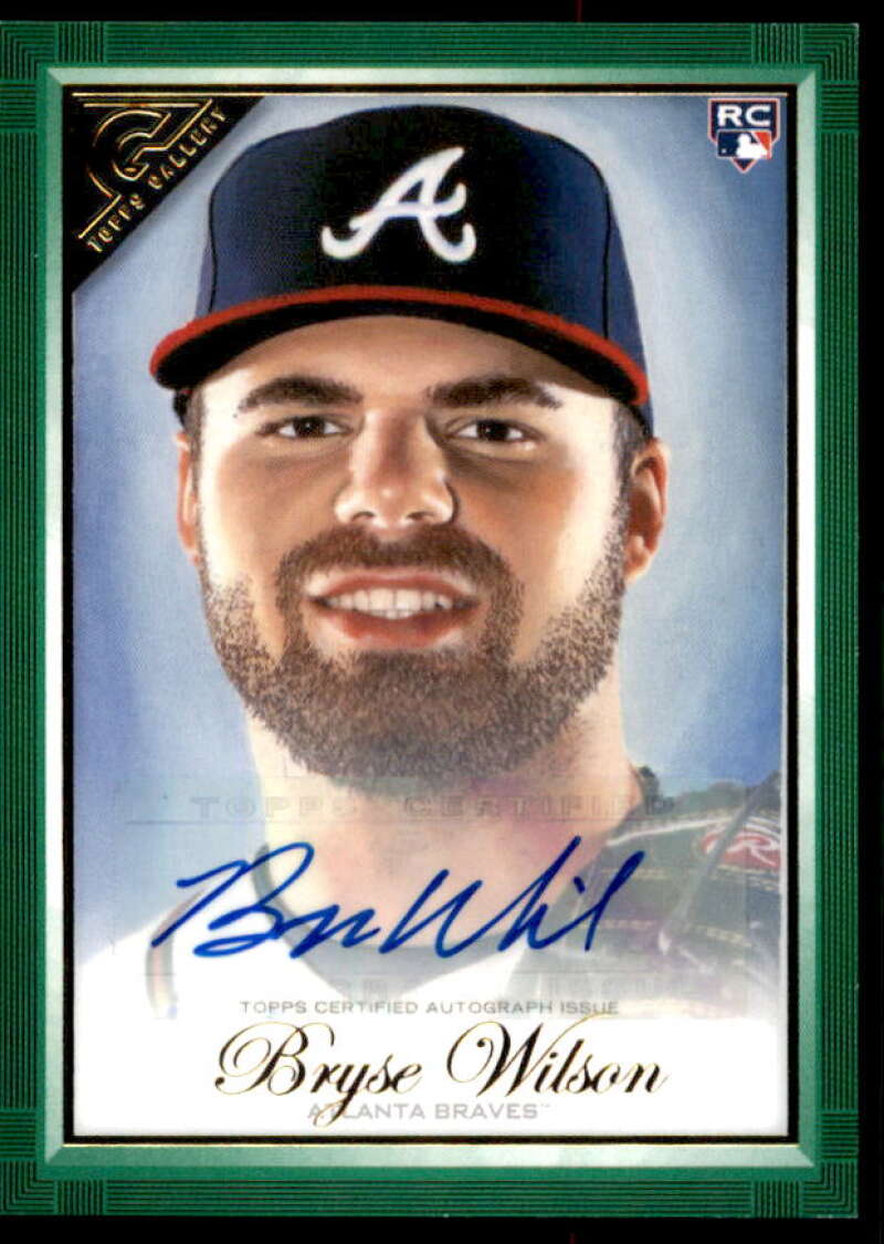 Bryse Wilson Rookie Card 2019 Topps Gallery Autographs Green #77  Image 1