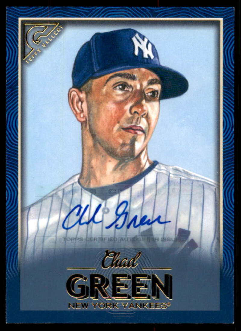 Chad Green Rookie Card 2018 Topps Gallery Autographs Blue #115  Image 1