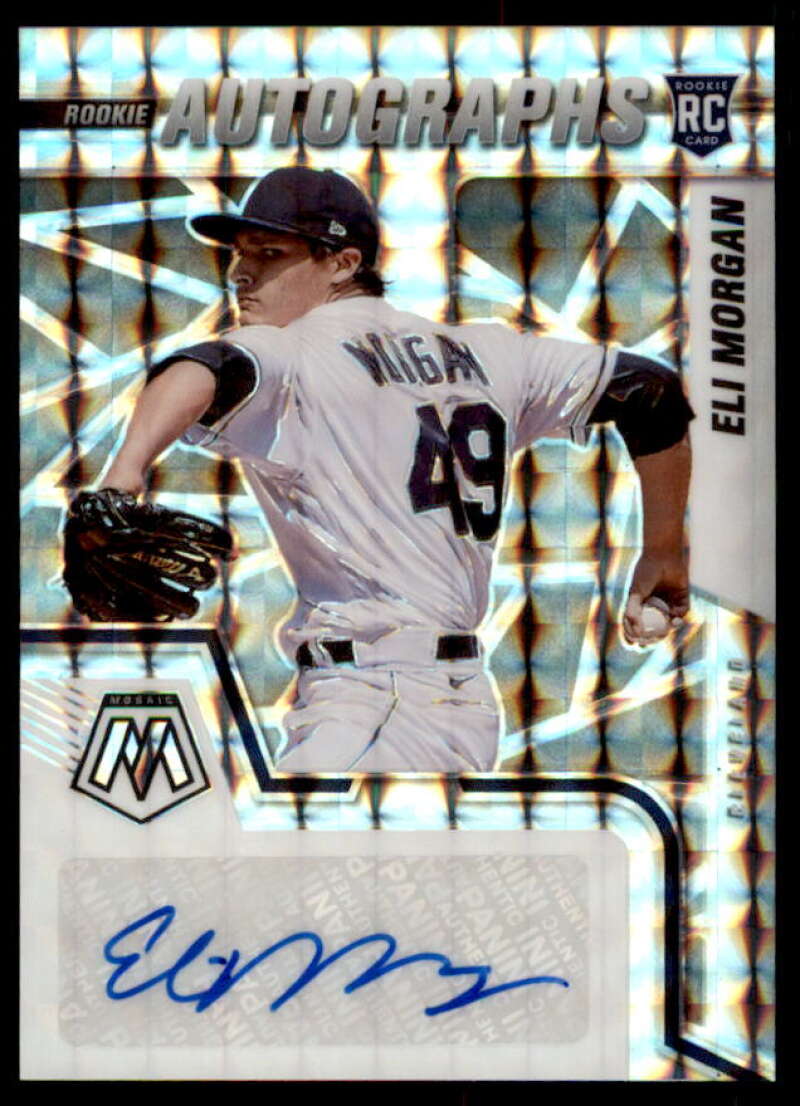 Eli Morgan Rookie Card 2022 Panini Mosaic Rookie Autographs Mosaic #17  Image 1