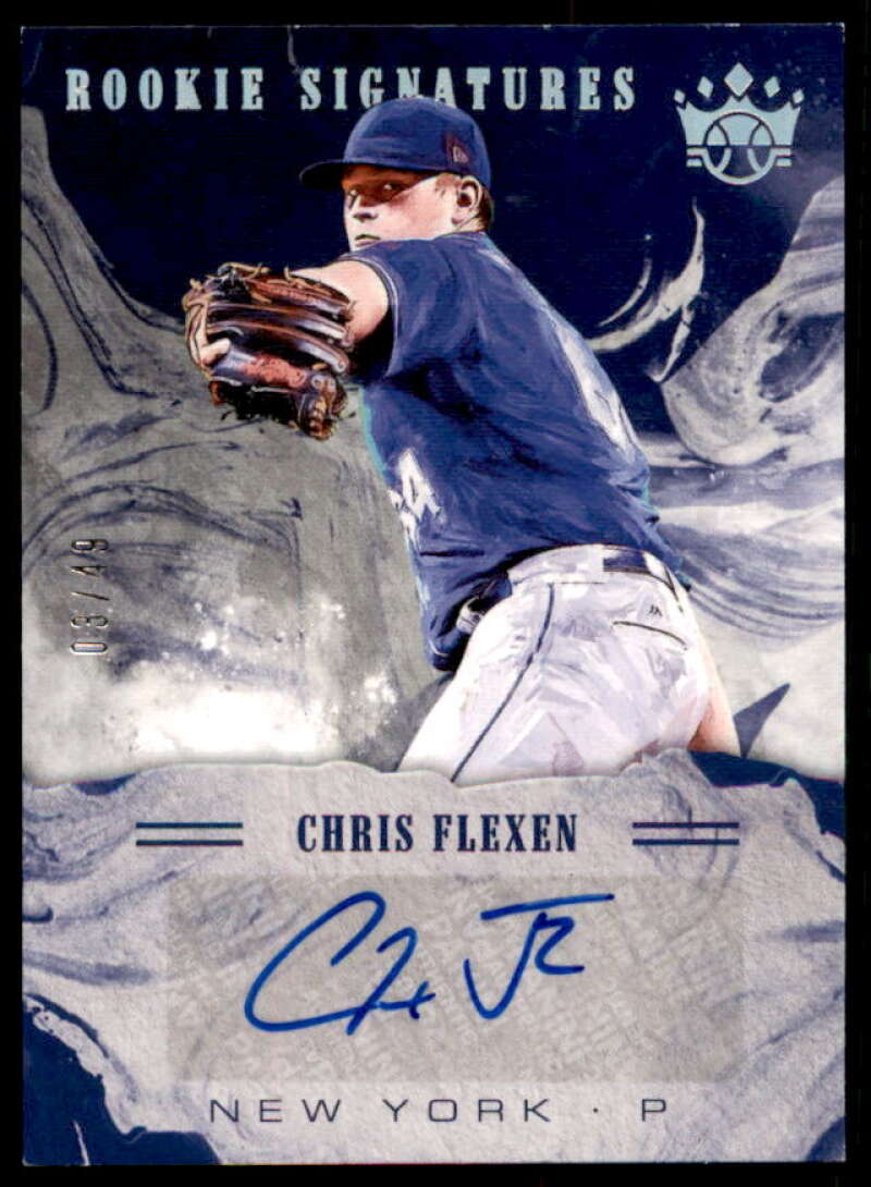 Chris Flexen Rookie 2018 Diamond Kings DK Rookie Signatures Holo Silver #29  Image 1