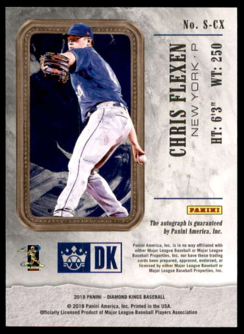 Chris Flexen Rookie 2018 Diamond Kings DK Rookie Signatures Holo Silver #29  Image 2
