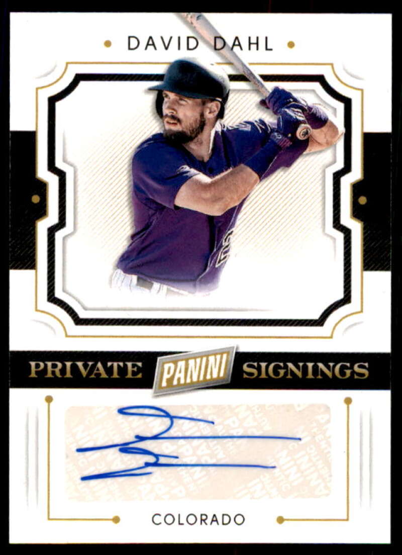 David Dahl Rookie Card 2019 Panini Father's Day Private Signings #DD  Image 1