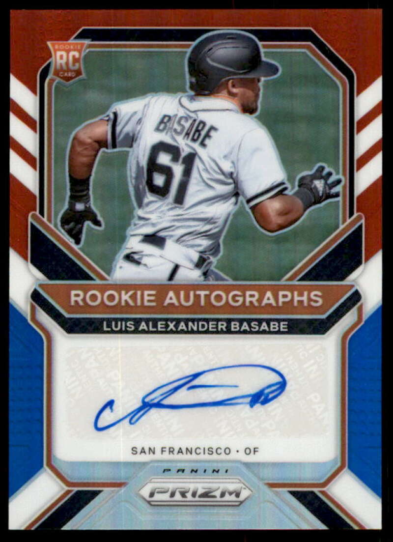 Luis Alexander Basabe Rookie 2021 Prizm Rookie AU Prizms Carolina Blue #97  Image 1