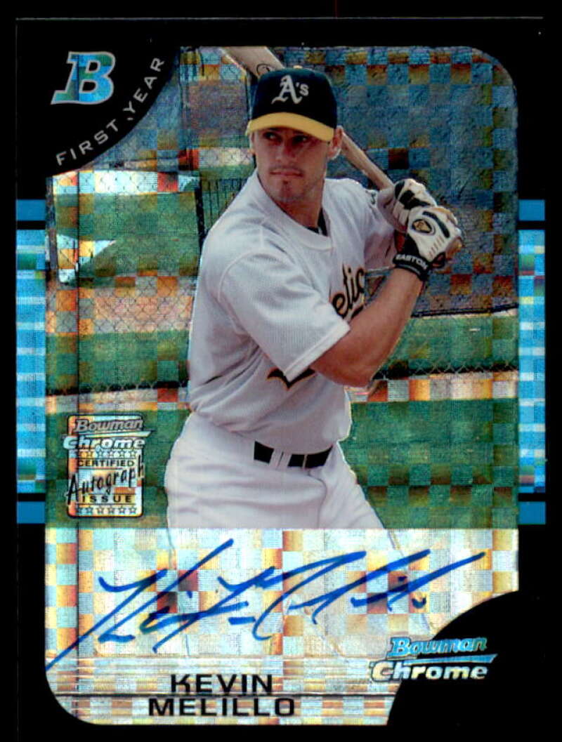 Kevin Melillo AU Rookie Card 2005 Bowman Chrome X-Fractors #333  Image 1