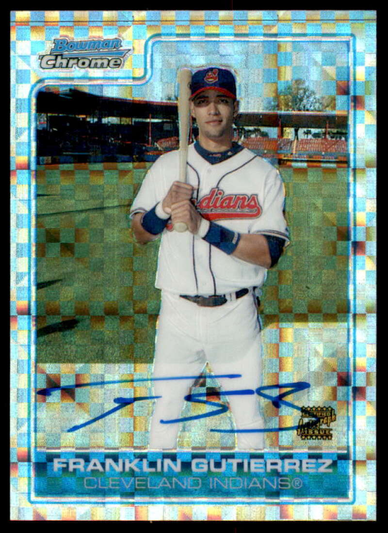 Franklin Gutierrez AU Rookie 2006 Bowman Chrome Prospects X-Fractors #BC234  Image 1