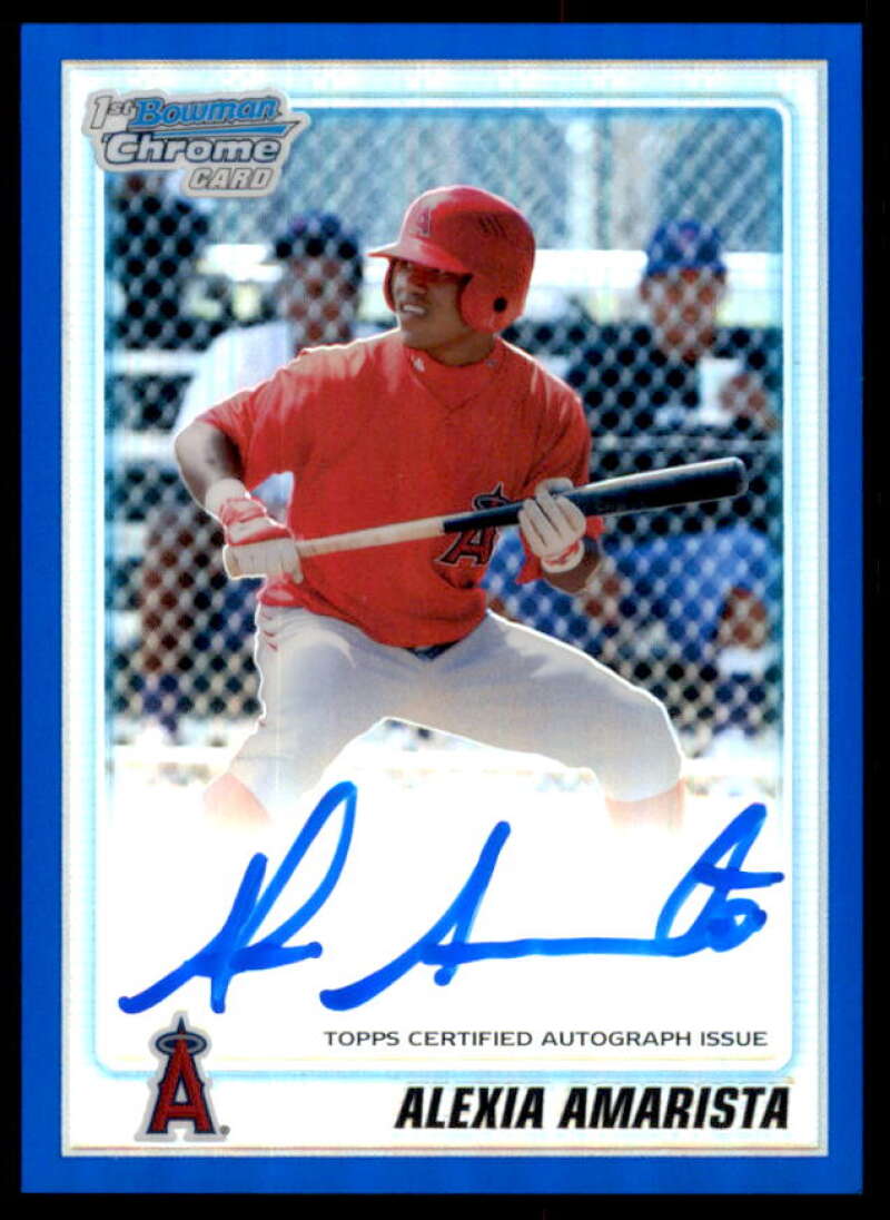 Alexia Amarista AU Rookie 2010 Bowman Chrome Prospects Blue Refractors #BCP98B  Image 1