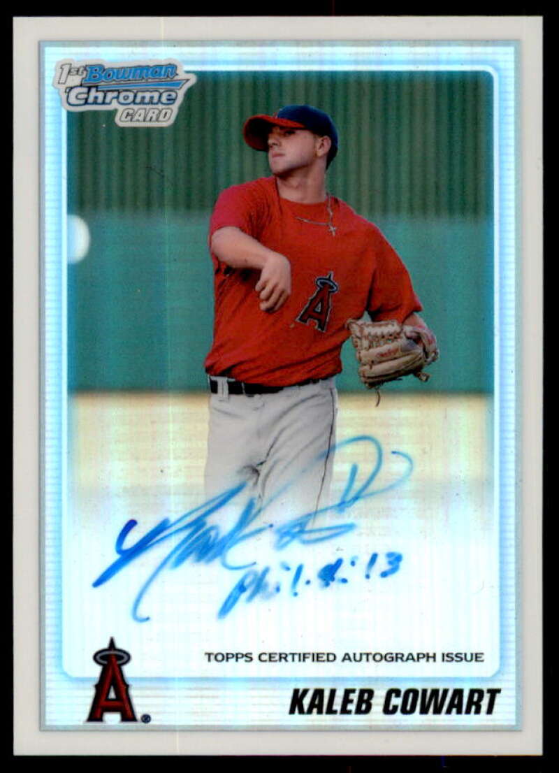 Kaleb Cowart Rookie 2010 Bowman Chrome Draft Prospect AU Refractors #BDPP89  Image 1