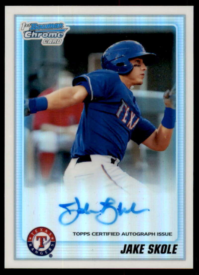 Jake Skole Rookie 2010 Bowman Chrome Draft Prospect AU Refractors #BDPP91  Image 1