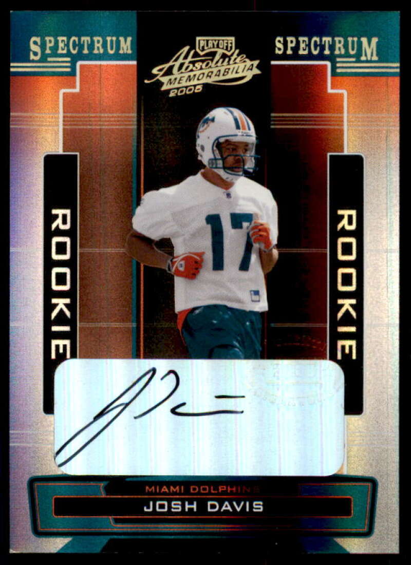 Josh Davis Rookie Card 2005 Absolute Memorabilia Spectrum Gold Autographs #200  Image 1