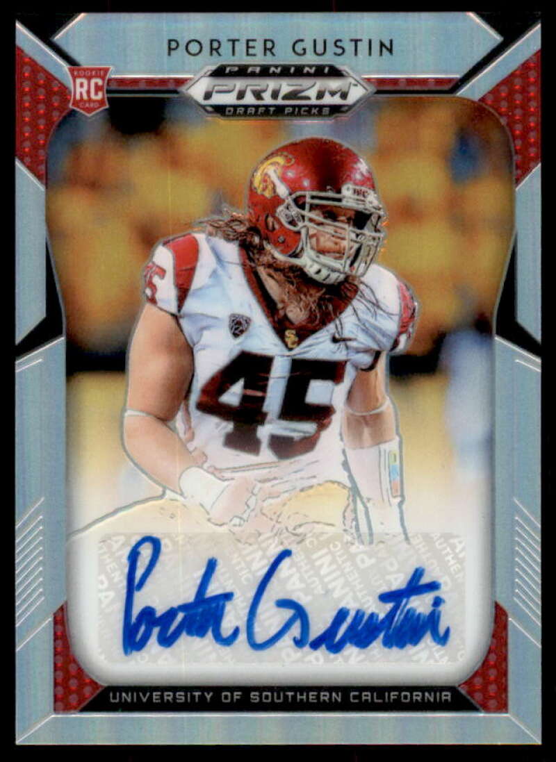 Porter Gustin Rookie Card 2019 Panini Prizm Draft Picks Autograph Prizms #188  Image 1
