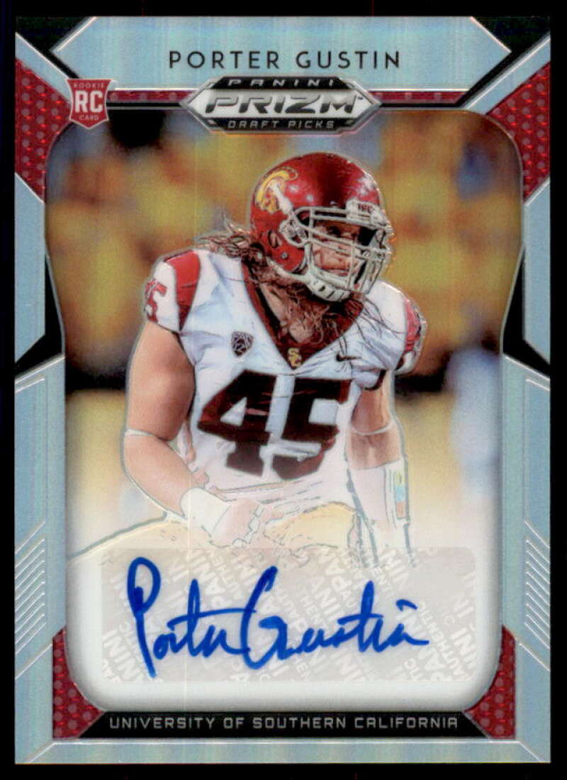 Porter Gustin Rookie Card 2019 Panini Prizm Draft Picks Autograph Prizms #188  Image 1