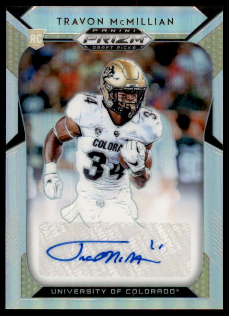 Travon McMillian Rookie 2019 Panini Prizm Draft Picks Autograph Prizms #291  Image 1